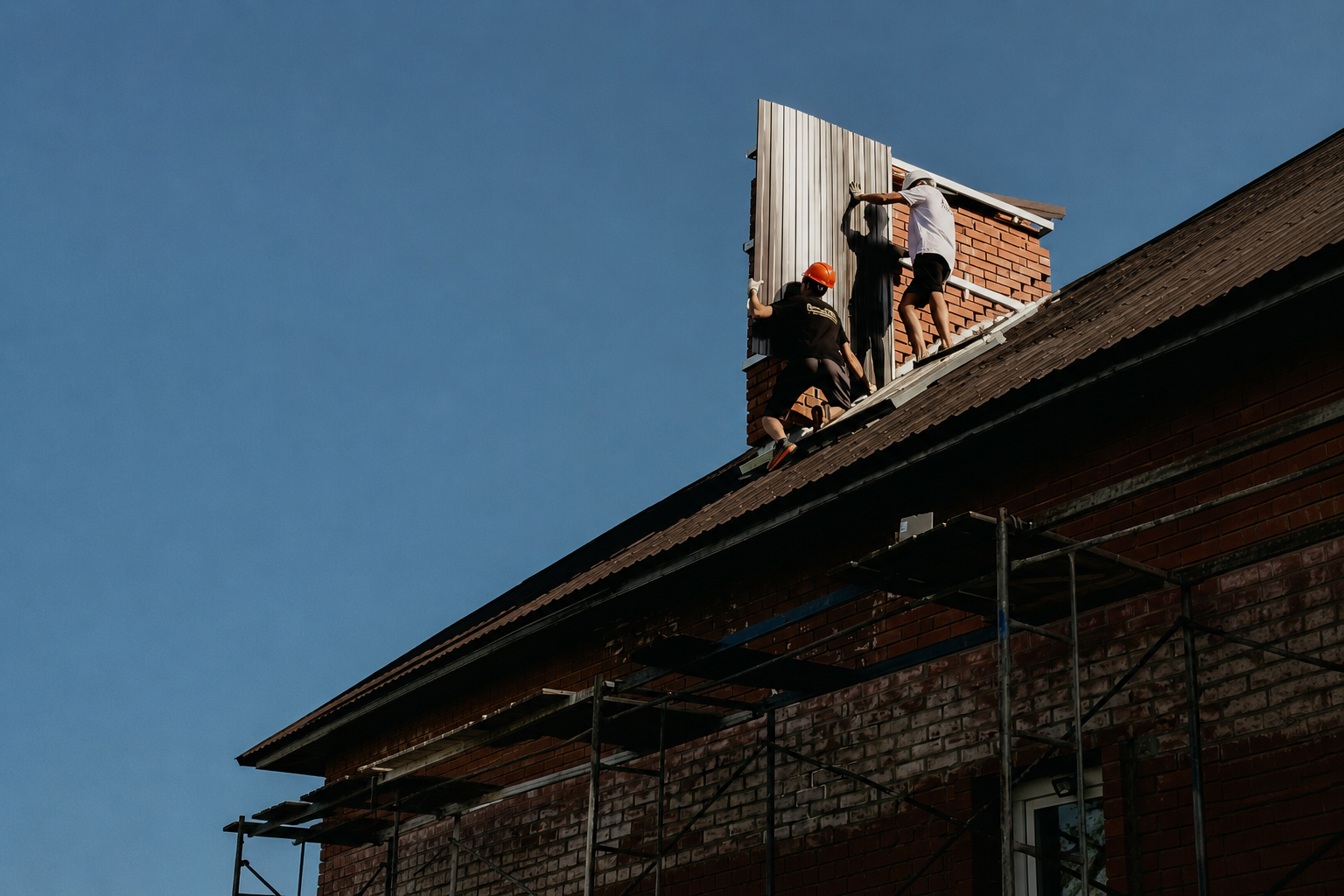 Roofing contractor following up with a homeowner lead