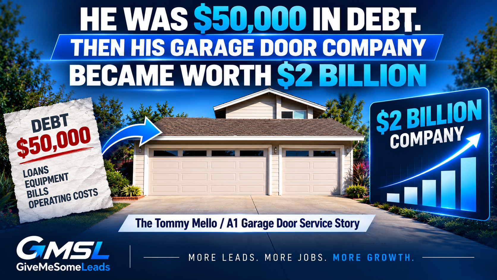He was $50,000 in debt, then he built a $2 billion garage door company