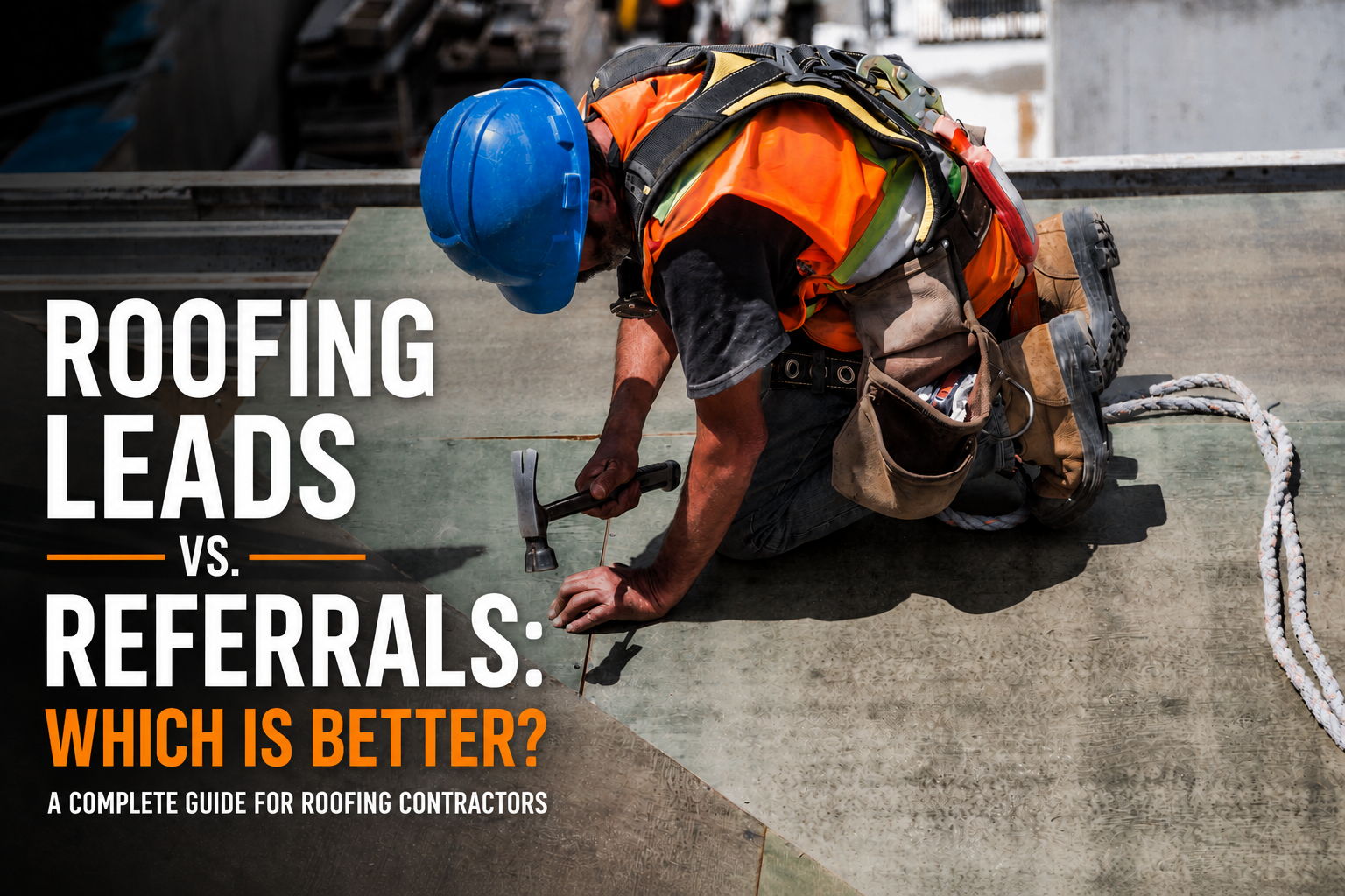 Roofing leads versus referrals for growing a roofing business